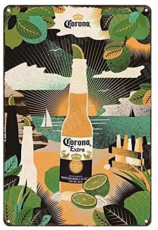 Corona Extra Beer es Metall-Blechschild Garage Dekor Männerhöhle Corona Extra Beer es Metall-Blechschild Garage Dekor Männerhöhle von Aperiy