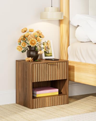 Apetaccat Nachttisch, Kleiner Nachtschrank mit Schublade, Holz Nachttische für Kinder, Nachtkommode 39x39x28 cm, Beistelltisch für Schlafzimmer,Wohnzimmer,Büro,Walnuss Apetaccat Nachttisch, Kleiner Nachtschrank mit Schublade, Holz Nachttische für Kinder, Nachtkommode 39x39x28 cm, Beistelltisch für Schlafzimmer,Wohnzimmer,Büro,Walnuss von Apetaccat