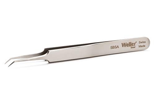 Weller 5BSA Präzisionspinzette mit Sehr Feinen Spitzen, Abgewinkelt 30° von Apex Tool Group