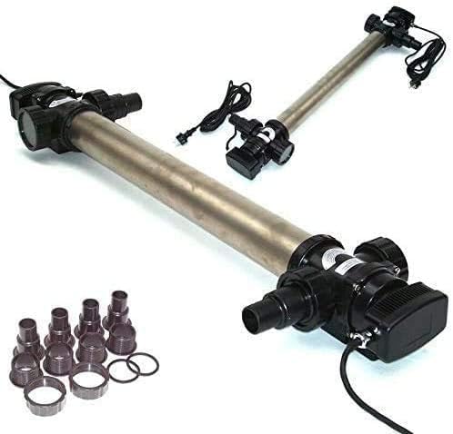 55008 Edelstahl UVC Teichklärer 72W Wasserklärer Lichtfilter Vorklärgerät Koi AWZ von Apex