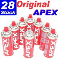 Apex - 28 x Butan Gaskartusche a 227g Gaskartuschen Gaskocher MSF-1A Campinggas von Apex