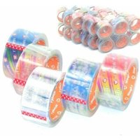 Apex - 36 Stück Paket Klebeband transparent pp 50mm 66m Packband 50my Paketband Rollen von Apex