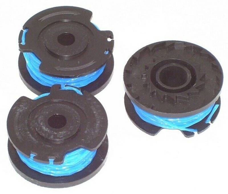 Apex Akku-Rasentrimmer 3 Stück Ersatzspule Fadenspule Trimmerspule 56770 Schneidfaden, (3 St) von Apex