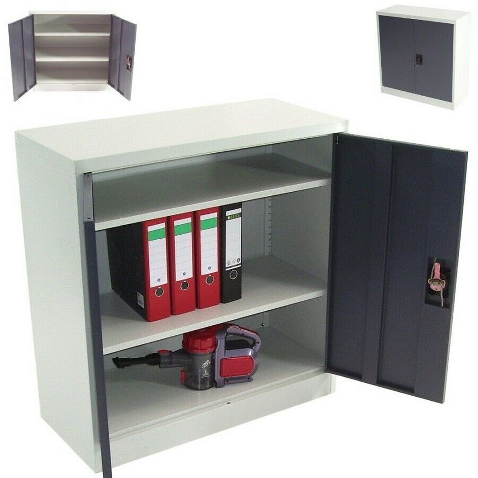 Apex Aktenschrank Aktenschrank Werkzeugschrank 93x90x40cm Büroschrank Metallschrank Spind 57010 von Apex