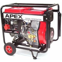 E-Start Diesel Stromerzeuger Generator 5500 400V Notstromaggregat 06281Generator von Apex
