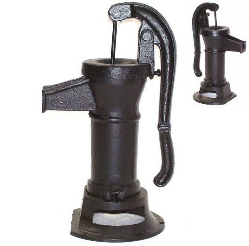 Apex Gartenpumpe Schwengelpumpe Gusseisen SCHWARZ Handpumpe 55917 von Apex