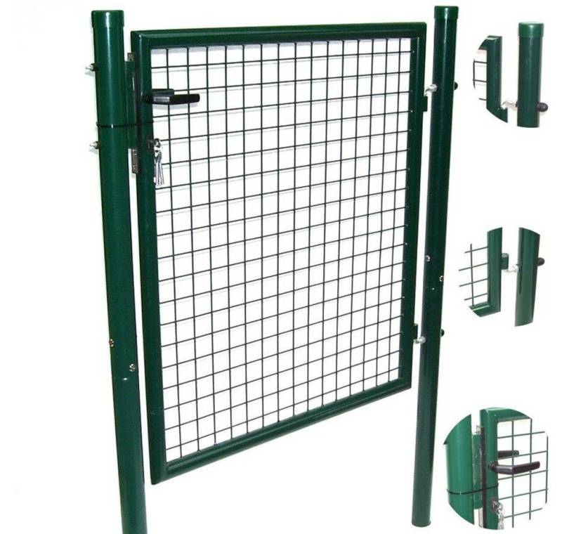 Apex Gartentor GARTENTOR, ZAUNTOR, PFORTE 100x100 mit SCHLOSS, ZAUN von Apex