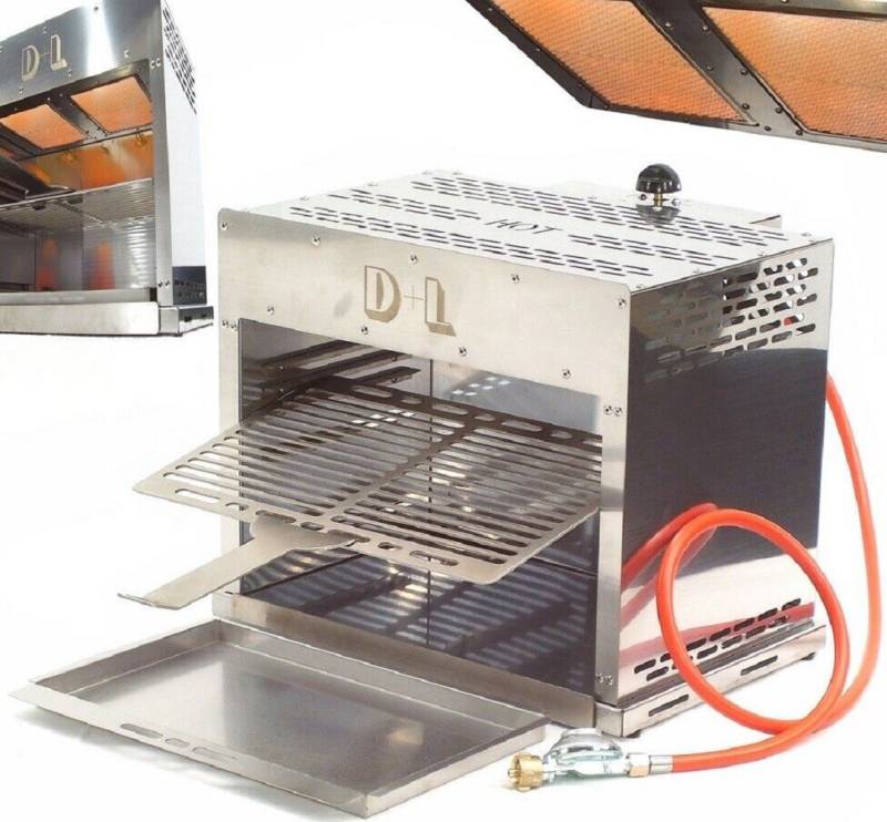 Apex Gasgrill Hochtemperatur Gasgrill Edelstahl Grill 800° Oberhitzegrill 56526 von Apex