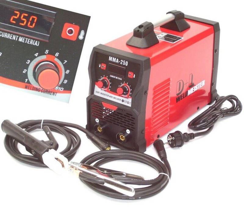 Apex Inverterschweißgerät Inverter Schweißgerät MMA 250A Elektrodengerät E-Hand 13962 von Apex