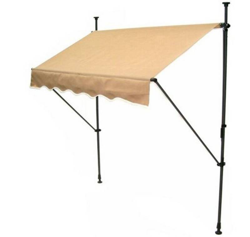 Apex Markise Markise Klemmmarkise 400cm Balkonmarkise Sonnenschutz Handkurbel von Apex