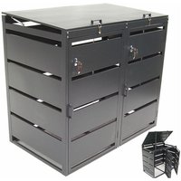 Mülltonnenbox Mülltonnenverkleidung 2er 240L 57060 von Apex