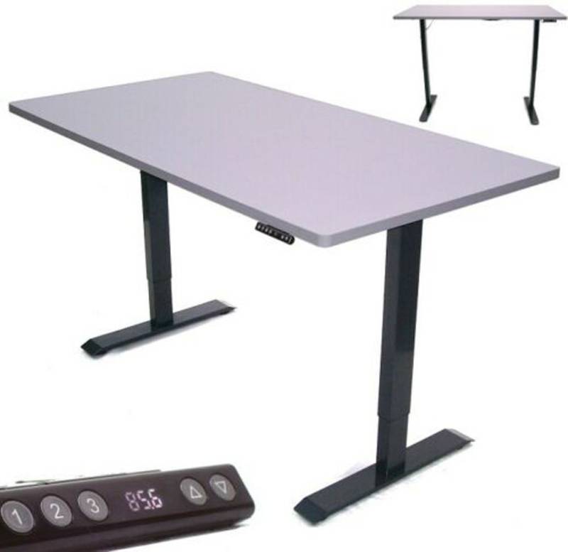 Apex Schreibtisch Elektrisch höhenverstellbarer Schreibtisch 160x80 Arbeitstisch Tischgestell 0/02 (2-St) von Apex