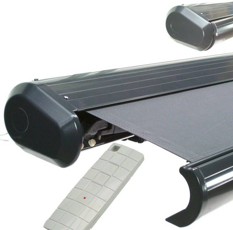 Apex Seitenmarkise elektrische Vollkassettenmarkise 2,5x2,0m Alu Kassetten Markise 56045 von Apex