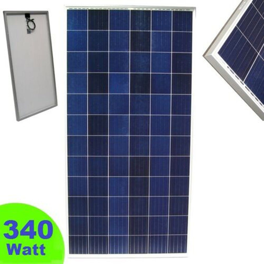 Apex Solarmodul 1 x Solarmodul 340W Poly Solarzelle 55418 Solar Photovoltaik 12V 24V von Apex