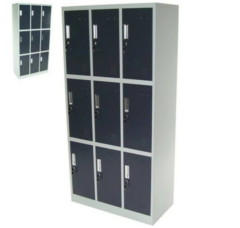 Apex Spind Spind 9-Fächer Neunerspind Garderobenschrank Umkleidespind 57023 von Apex