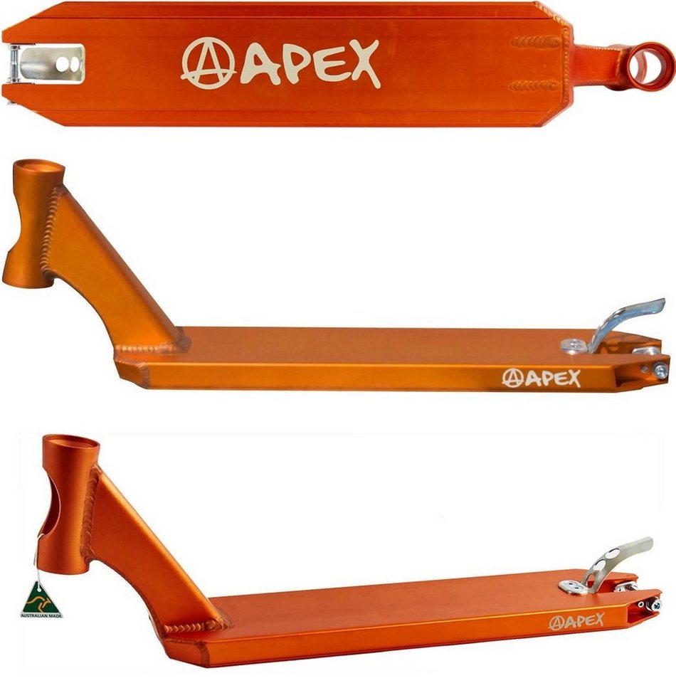 Apex Stuntscooter Apex Pro Stunt-Scooter Deck 580 (49cm) orange von Apex