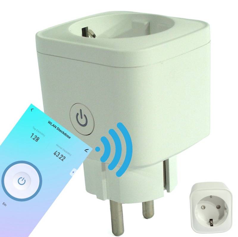 Apex WLAN-Steckdose Intelligente Steckdose WiFi Smart Plug 16A WLAN 15824, 1-St. von Apex