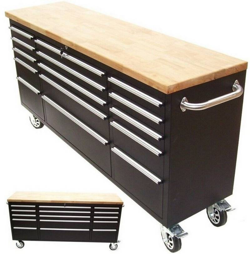 Apex Werkstattwagen Werkstattwagen Werkbank 66061 Werkzeugwagen XXL 15 Werktisch fahrbar von Apex