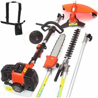 Benzin Motorsense Multitool 5in1 Freischneider 55879 Heckenschere Motorsäge Säge von Apex