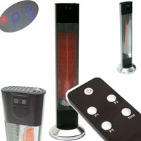 Apex - Funk Heizstrahler 2000W Infrarot Terrassenheizung Fernbedienung Wärmstrahl 56177 von Apex