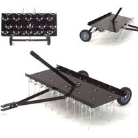 XXL Rasenstriegel Entmooser 4-Reihen Rasenkamm Vertikutierer Rasenlüfter Rasen 55664 von Apex