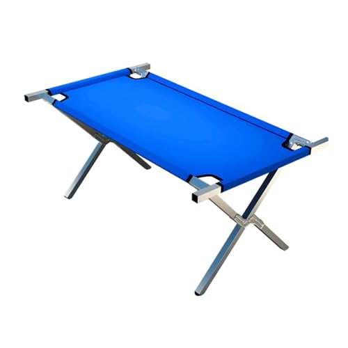 Apexare Outdoor-Verkaufstisch, tragbarer klappbarer Picknicktisch mit Verstellbarer Höhe, Stabiler Metallrahmen, 80 cm Dickes blaues Tuch, mobiler niedriger Tisch von Apexare