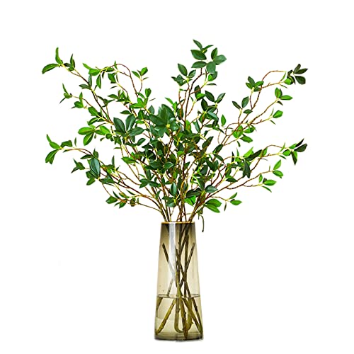 Aphmeir Künstliche Ficus-Zweige, grüne Stiele, 73 cm, künstliche Ficus-Zweige für Vase, fühlt sich echt an, für Heimbüro-Dekoration, 3 Stück Aphmeir Künstliche Ficus-Zweige, grüne Stiele, 73 cm, künstliche Ficus-Zweige für Vase, fühlt sich echt an, für Heimbüro-Dekoration, 3 Stück von Aphmeir