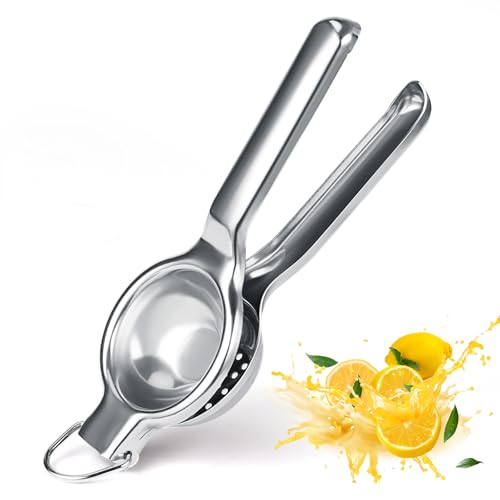 Aphromirel Zitruspresse Edelstahl Zitronenpresse Handpresse Lemon Squeezer für Küche Bar Restaurant Durchmesser 8cm Robust und Langlebig von Aphromirel