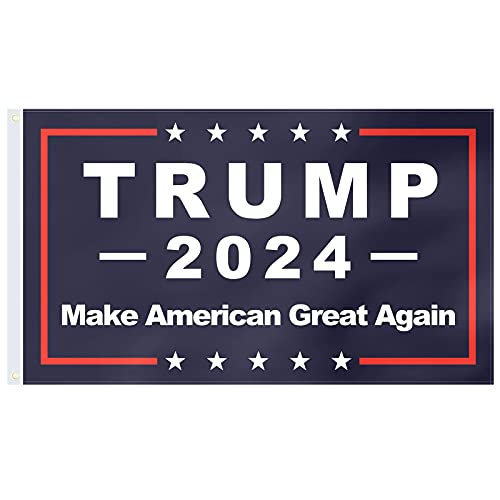 Trump for President 2024 Flagge – 9,1 x 1,5 m – Make American Great Again Trump 2024 Flagge US-Wahl Patriots Banner mit Messingösen für Innen- und Außenbereich, Hof-Dekoration von Apipi