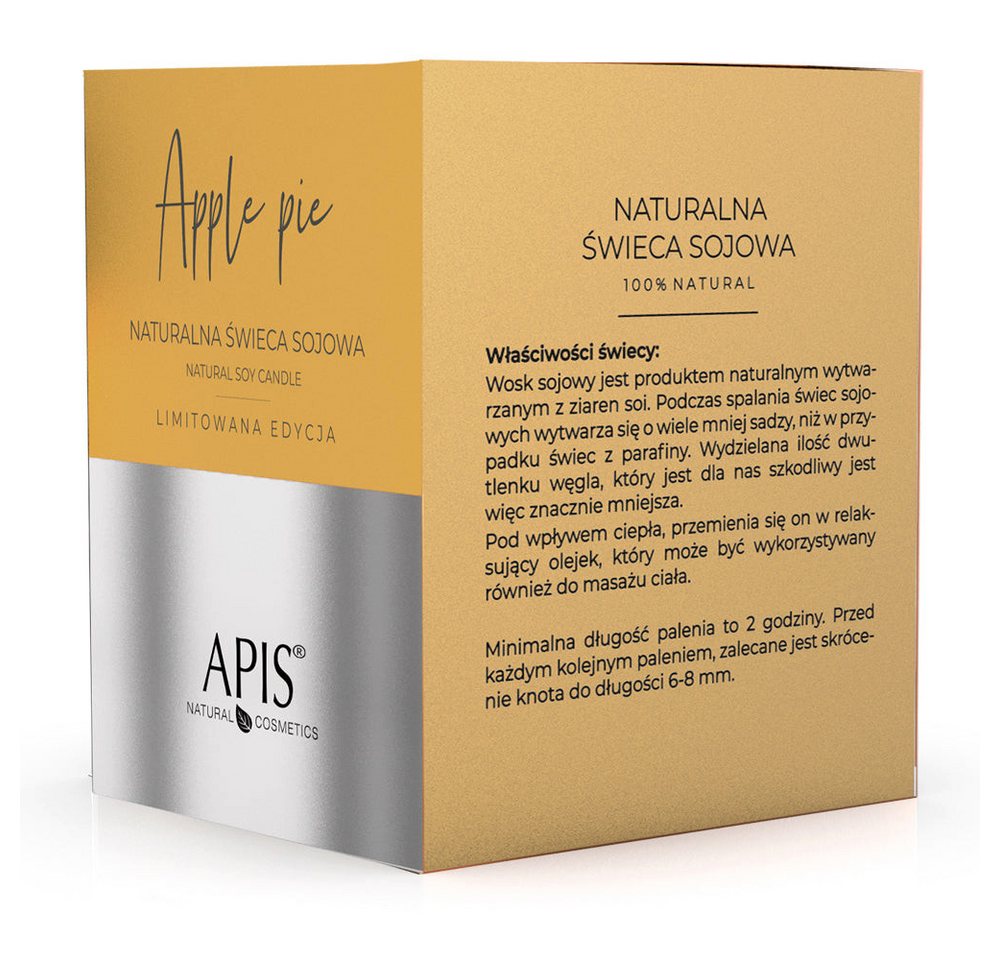 Apis Natural Cosmetics Duftkerze APIS APPLE PIE, Natürliche Duft- und Massagekerze Apis Natural Cosmetics Duftkerze APIS APPLE PIE, Natürliche Duft- und Massagekerze von Apis Natural Cosmetics