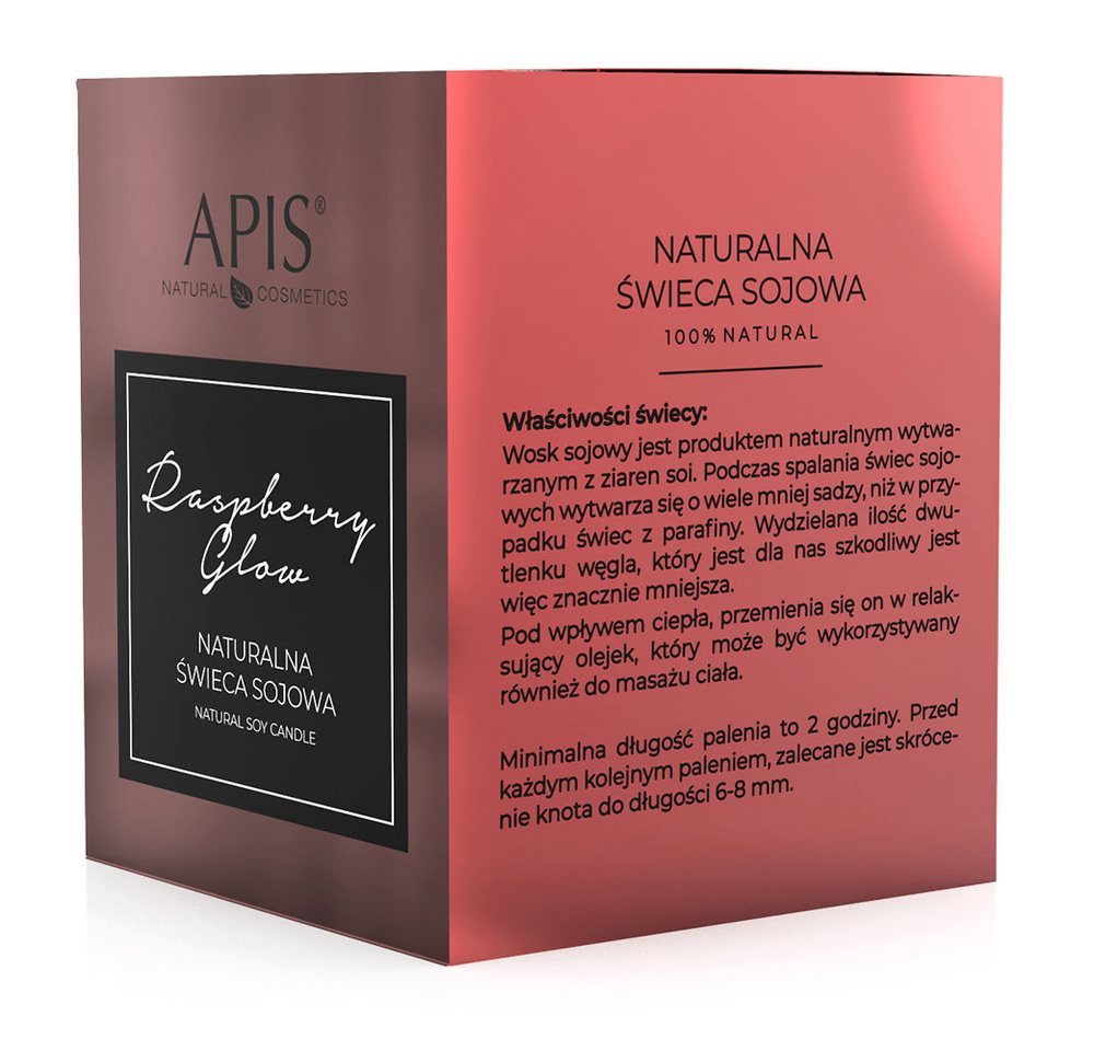 Apis Natural Cosmetics Duftkerze APIS NATURAL RASPBERRY GLOW, Duftkerze von Apis Natural Cosmetics