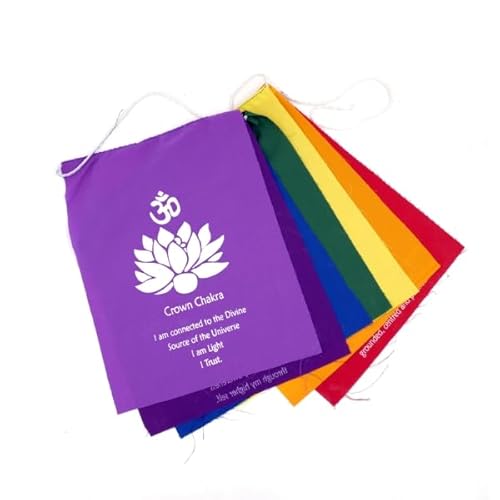 Apistore Tibetanische Flagge 7 Chakra - 140 cm von Apistore