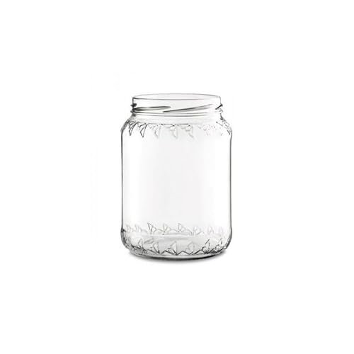 Königin Honigglas 1000 g mit Twist-Off-Kapsel TO 82 SILBER mit Klappdeckel für Pasteurisierung - 15 Stück von Apistore