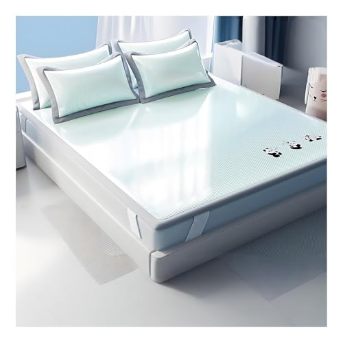 Apk i bc Atmungsaktives Kühlpad, Nicht klebende, hautfreundliche Bettdecke, tragbar, faltbar, kompaktes Design, dreiteiliges Set(Green,1.8mx2.0m) von Apk i bc