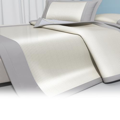 Apk i bc Cooler, wasserdichter Matratzenschoner, Coole und modische Rattanmatratze, Gute Entwurmungswirkung, weich und hautfreundlich, geeignet für Schlafzimmer(Gray,2 * 2.2) von Apk i bc