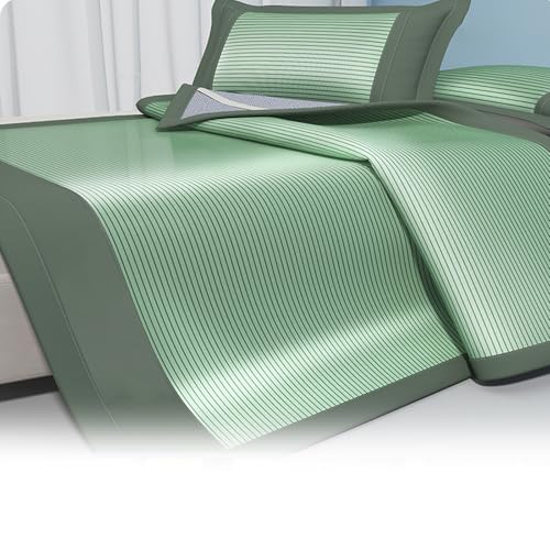 Apk i bc Cooler, wasserdichter Matratzenschoner, Coole und modische Rattanmatratze, Gute Entwurmungswirkung, weich und hautfreundlich, geeignet für Schlafzimmer(Green,1.8 * 2m) von Apk i bc