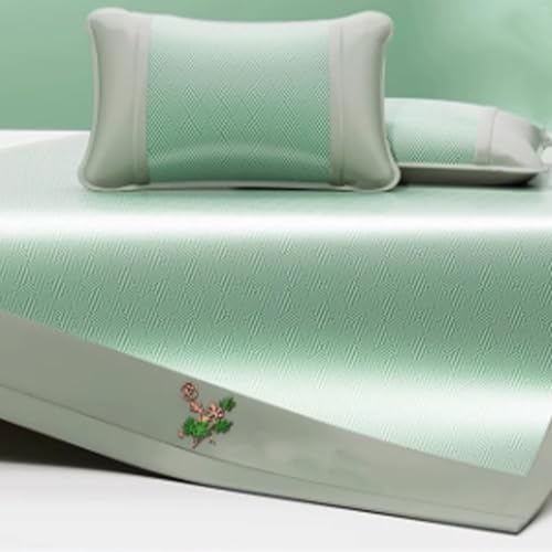 Apk i bc Cooler, wasserdichter Matratzenschoner, Coole und modische Rattanmatratze, Gute Entwurmungswirkung, weich und hautfreundlich, geeignet für die Wohnungseinrichtung(Green,180 * 200cm/52) von Apk i bc