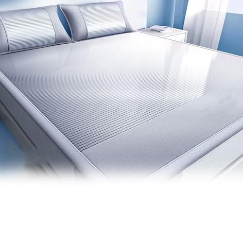 Apk i bc Cooler Matratzenschoner, kühle Holzmatratze, erfrischend und antihaftbeschichtet, Exquisite Stickereiverzierung, geeignet für Schlafzimmer(Blue,2 * 2.2) von Apk i bc