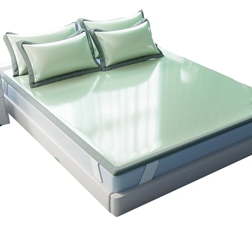 Apk i bc Faltbares, atmungsaktives Kühlkissen, schnelltrocknend, maschinenwaschbar, geeignet für Bequeme Bettdecken in Schulen und zu Hause(Green,1.5 * 2m) von Apk i bc