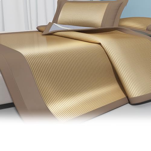 Apk i bc Ultra-Cool-Faser-Bettbezug, geräuschlos, hautfreundlich, Ultra-kalter Faser-Matratzenbezug, glatter und geräuschloser Ganzjahreskomfort(Yellow,1.8 * 2m) von Apk i bc