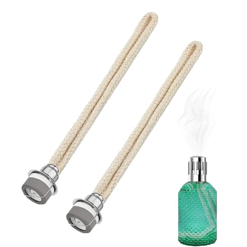 2 Pcs Öllampen Docht katalytischen Lampen Brenner Lampe Docht mit Katalytbrenner Duftlampe Öllampe Ersatzdocht Diffusor Zubehö für Raumluft Verbessern für Aromatherapie Lampe Duft (Silver13mm) von Apkpesterml
