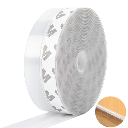 Dichtungsstreifen, Dichtungsband Selbstklebend Silikon Multifunktions Zugluftstopper Schalldicht 35MM Transparent Selbstklebend Dichtungsband Fensterdichtung für Tür Fenster winddicht Staubschutz von Apkpesterml