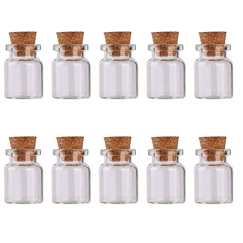 Mini Glasflaschen Spell Gläser mit Korken Glasphiolen Beispiel Potion Flaschen für Diy Dekoration Partei 2 ml 10pcs von Apofly