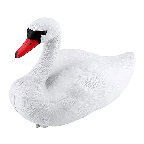 Teich Swan Dekor Schwanenteich, schwimmend Schwan Ornament Artificial Swan Simulation Wasser-Schwan-Teich Realistische Ornament für Pond Pool-Wasser-Dekoration Weiß von Apofly