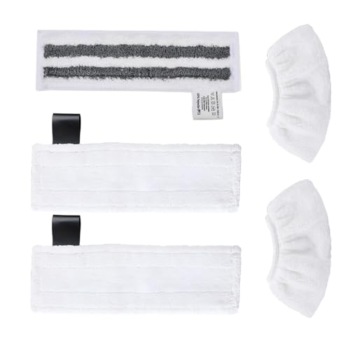 5er-Pack Dampfreiniger-Zubehör kompatibel mit Kärcher Easyfix SC1 SC2 SC3 SC4 SC5, waschbare Mikrofasertücher kompatibel mit Kärcher Dampfreinigern der Serie SC1 SC2 SC3 SC4 SC5 (5) von ApollOptimum
