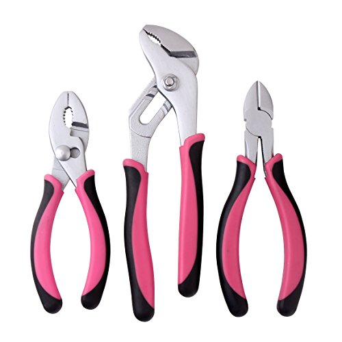 APOLLO TOOLS DT5008P Zangenset mit rosafarbenem Band, 3 Stück von Apollo Tools
