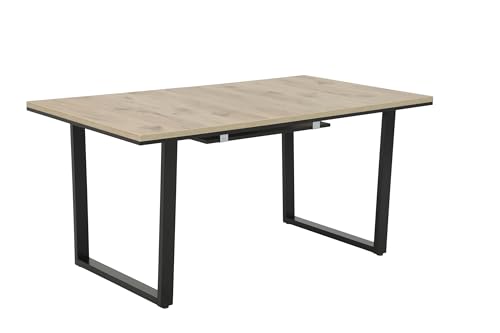 Apollo Annette Esstisch, Holzwerkstoff, Viking Oak, 160-240 x 90 cm von Apollo