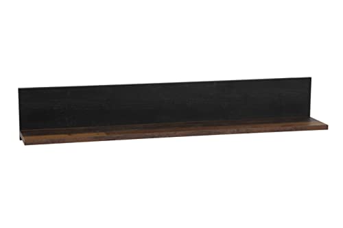 Apollo Atlanta Wandboard, Regalboden, Wandregal, Holzwerkstoff, Dunkelbraun, 135 x 22 x 23 cm von Apollo