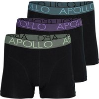 Apollo Boxer "MEN BOXERSHORTS", (Spar-Pack, 3er Pack), mit hohem Baumwollanteil, elastisch und gut an den Körper von Apollo