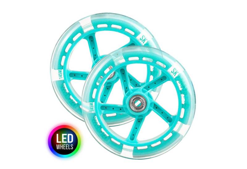 Apollo Cityroller Ersatzräderset Pro Wheels für City Scooter 145 mm - Wheel Set, LED Wheels von Apollo